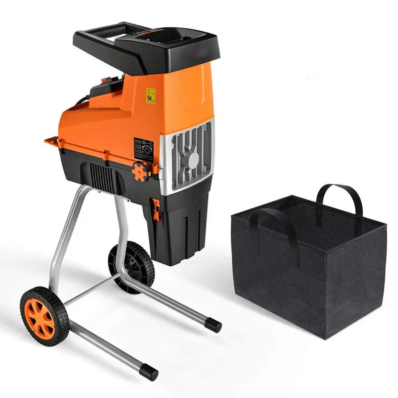Wood Chipper, 15-Amp Garden Shredder, 60L Collection Bag - Tkws01a